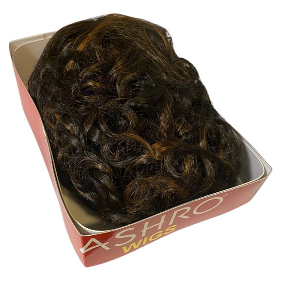 Soft Curls Wig Synthetic Hair Dark Brown Black Copper Women Teens Avg Size NWT - Picture 7 of 12